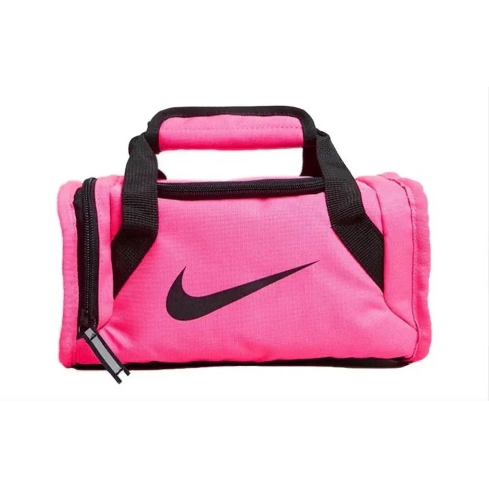 Nike Fuel Duffle Lunch Bag Kids OS Pink  Insulated 2591-AA6 117 Logo